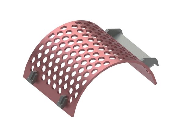 Screen basket 497 wide, sheet thickness t=15 for Lindner Recyclingtech 