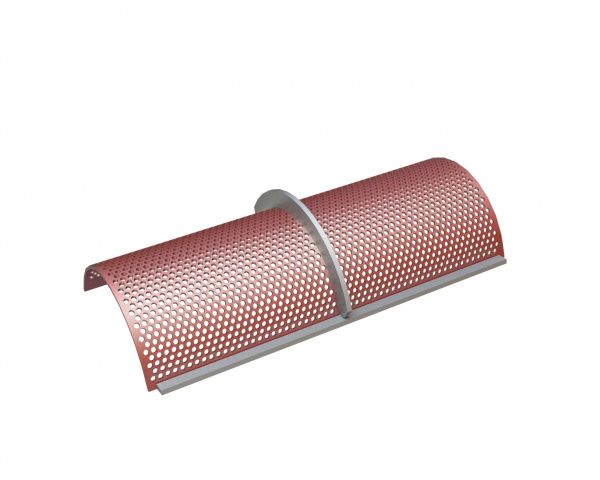 Screen basket 790 width, screen plate thickness t=6, perforation Ø10, ligament 4, Hardox for Herbold Meckesheim GmbH Herbold SML 30/80