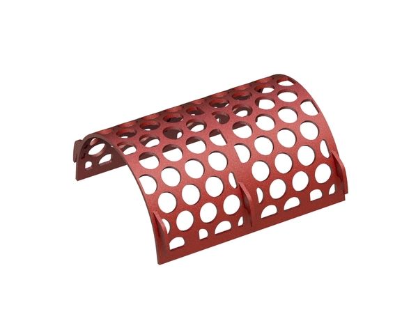 Screen basket 835 mm wide, screen plate thickness t=15, perforation Ø80 ligament 23, Hardox for Vecoplan LLC (Retech) 
