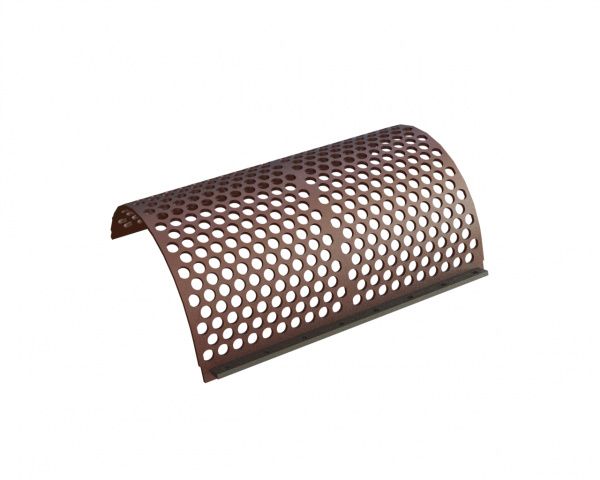 Screen basket 999 mm wide, screen plate thickness t=12, Hardox perforation Ø35 ligament 11.8 for Vecoplan LLC (Retech) 