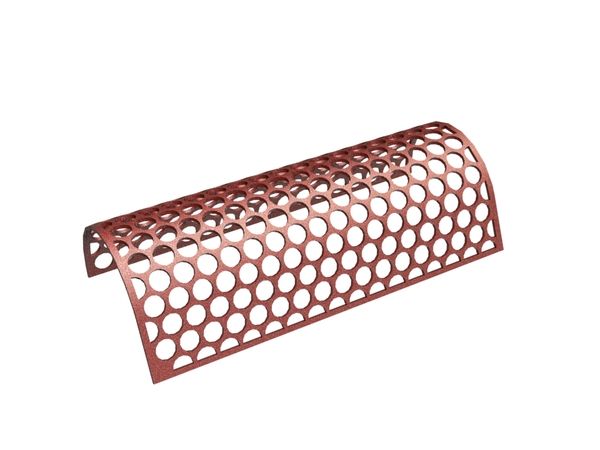 Screen basket, width 1590 mm, perforated plate thickness t=15, perforation Ø80, ligament 13/13.8 for Zeno Zerkleinerungsmaschinen 