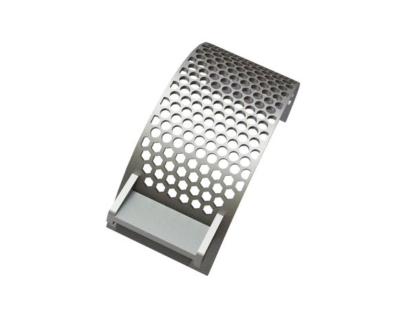 Screen basket width 340, plate thickness t=15, mixed perforation Ø30/width across flats 28 for Lindner Recyclingtech Lindner Power Komet 2800