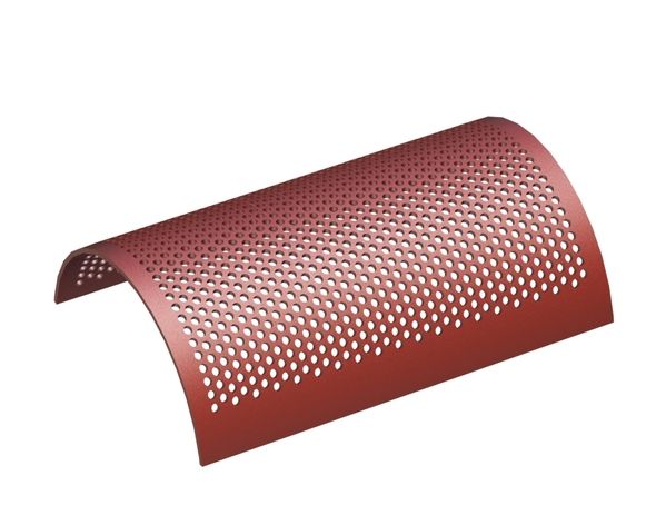 Screen basket, width 430, screen plate thickness t=5, perforation Ø8, ligament 4 for Heinrich Dreher Maschinenbau 