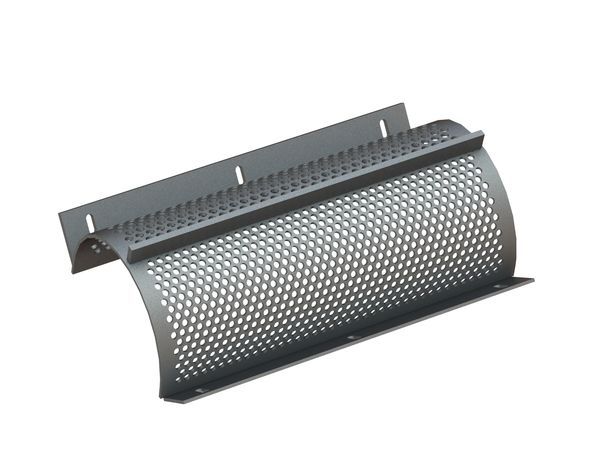Screen basket, width 594 mm, perforated plate thickness t=5, mixed perforation Ø10/Ø12 ligament 4/5 for Weima Maschinenbau GmbH 