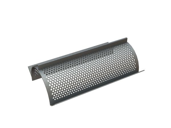Screen basket, width 594 mm, perforated plate thickness t=5, perforation Ø10 ligament 4 for WEIMA America Inc. 