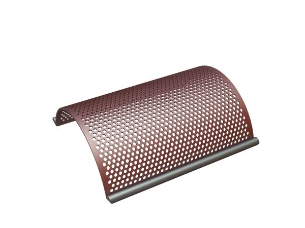 Screen basket, width 597, screen plate thickness t=6, perforation Ø12, ligament 5, 2 round bars for Herbold Meckesheim GmbH Herbold SMS