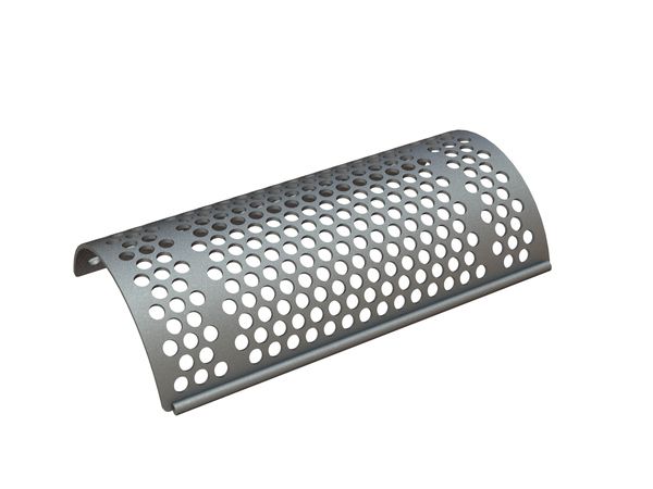 Screen basket, width 600 mm, perforated plate thickness t=6, perforation Ø20, ligament 7 for ZERMA America LLC 