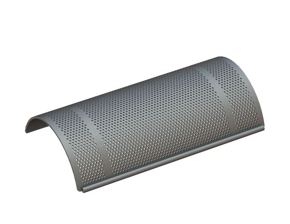 Screen basket, width 600 mm, perforated plate thickness t=6, perforation Ø5, ligament 4 for Zerma | AMIS 