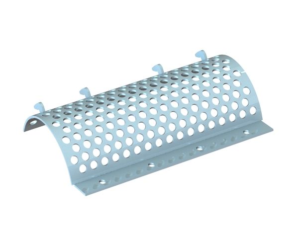 Screen basket width 796, plate thickness t=8, perforation Ø10, ligament 5, stainless steel for Vecoplan Vecoplan VAZ 800 XL
