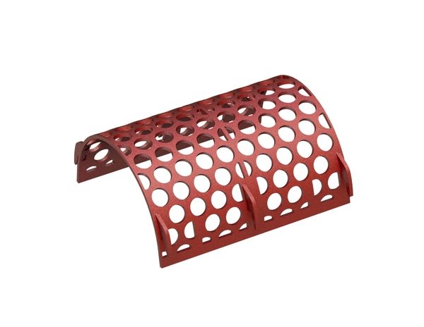 Screen basket width 835, screen plate thickness t=15, round perforation Ø70, ligament 20.5, Hardox for Vecoplan LLC (Retech) 