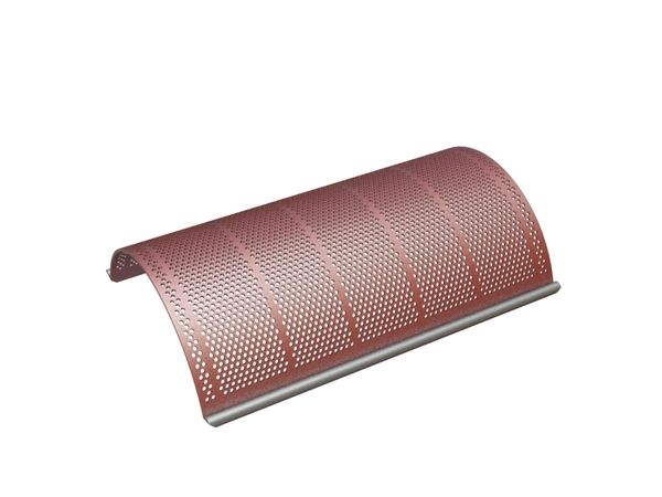 Screen basket width 995, screen plate thickness t=8, perforation Ø10, ligament 5, Hardox for Herbold Meckesheim GmbH 