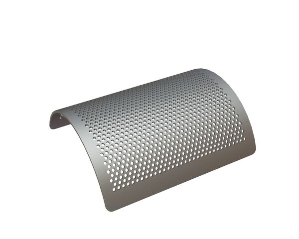 Screen plate 429 wide, sheet thickness t=6 hole Ø8, bar width 4 for Heinrich Dreher Maschinenbau 