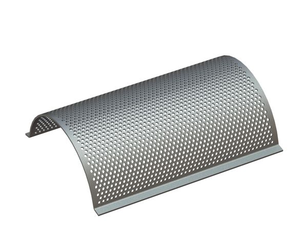 Screen plate 505 wide, sheet thickness t=10 hole Ø16, bar width 8 for Cumberland 