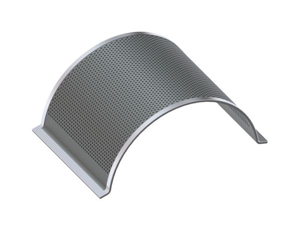 Screen plate 507 wide, sheet thickness t=8 for Cumberland 