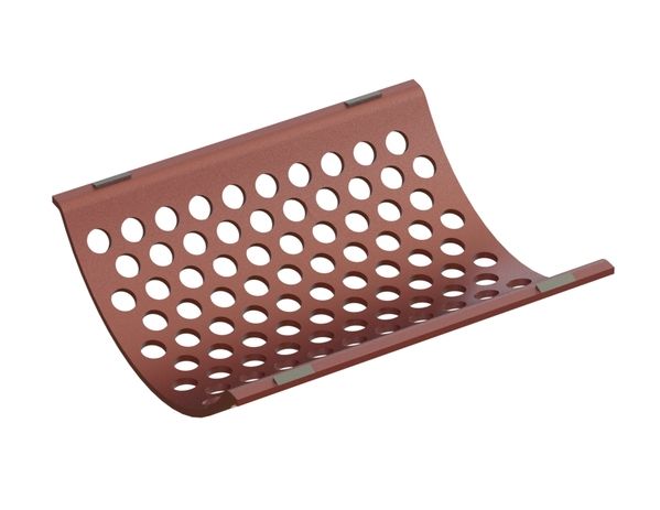 Screen plate 525 wide, sheet thickness t =10 hole Ø33, bar width 16 for Cumberland 