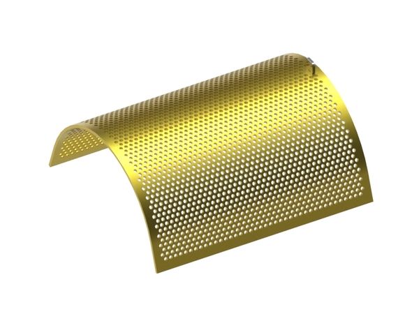 Screen plate 779 wide, sheet thickness t=10 for Tria 