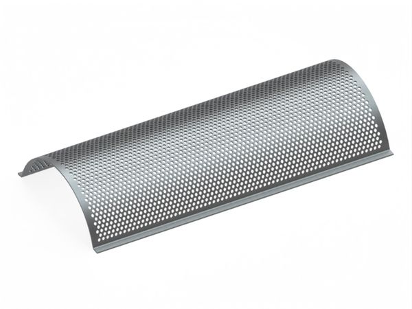 Screen plate 978 wide, sheet thickness t=5 hole Ø10, bar width 4 for Eldan Recycling 