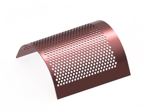 Screen plate externally 982 wide, sheet thickness t=10, hole Ø20, bar width 8, Hardox for Eldan Recycling 