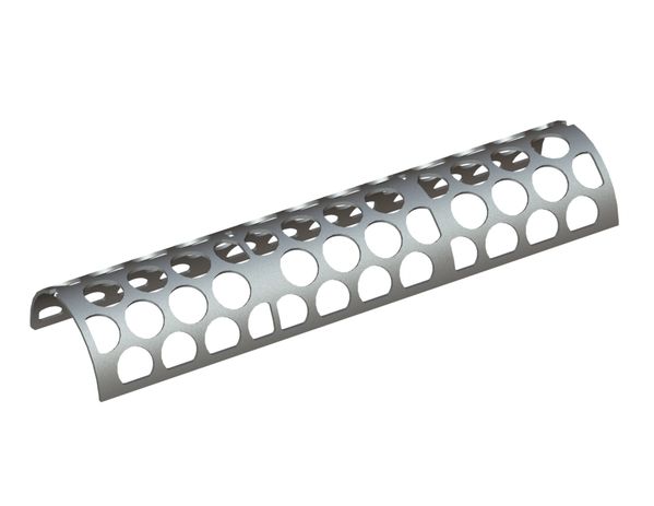 Screen plate, width 1488, screen plate thickness t=10, round perforation Ø100, ligament 20 for Weima Maschinenbau GmbH 
