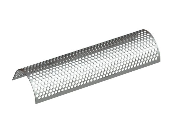 Screen plate width 2490, plate thickness t=12, hexagonal perforation width across flats 50 for Zeno Zerkleinerungsmaschinen 