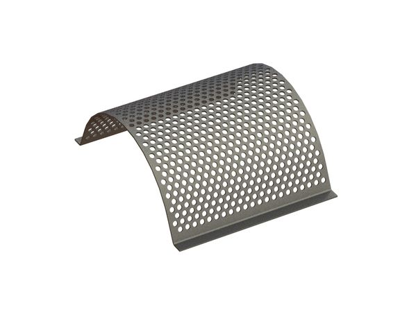 Screen plate, width 397, screen plate thickness t=4, perforation Ø5, ligament 2.5 for Molinari 