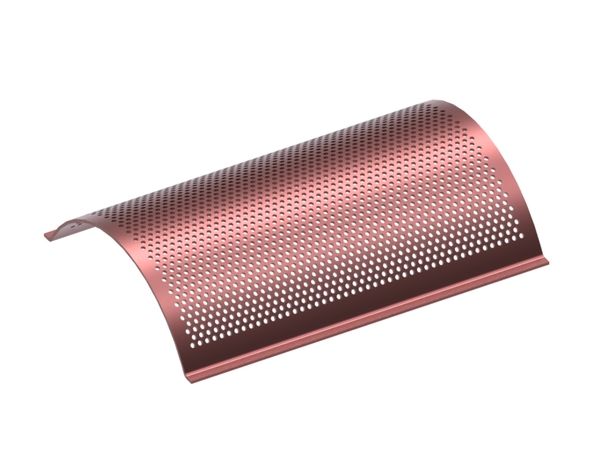 Screen plate, width 490, screen plate thickness t=4, perforation Ø6, ligament 4, Hardox for Rapid Granulator AB 