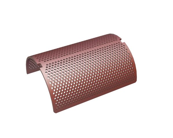 Screen plate, width 494, screen plate thickness t=10, perforation Ø10, ligament 5, Hardox for WEIMA America Inc. Weima WLK 1500