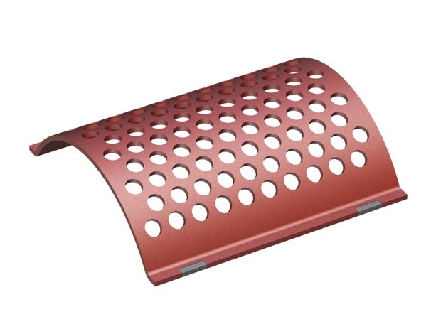 Screen plate, width 526, screen plate thickness t=10, perforation Ø38, ligament 16, Hardox for Cumberland 