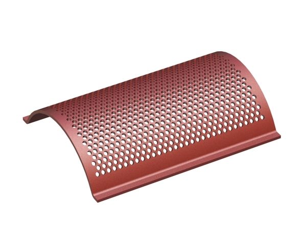 Screen plate, width 635, screen plate thickness t=10, perforation Ø14, ligament 5, Hardox for Cumberland 