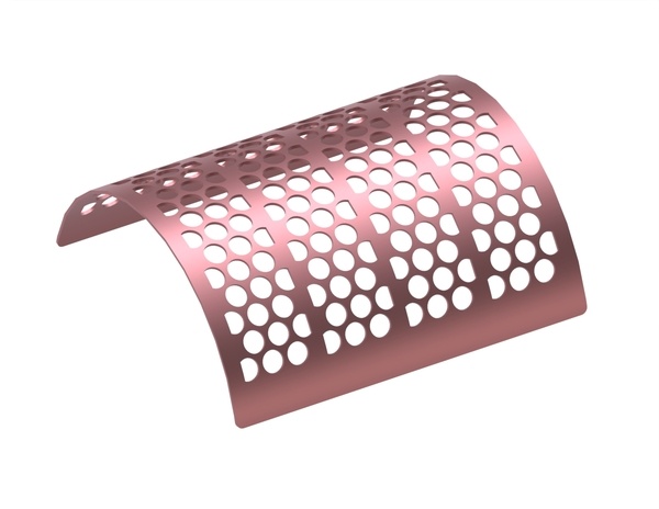 Screen plate, width 682, screen plate thickness t=6, Hardox, perforation Ø40, ligament 6 for Heinrich Dreher Maschinenbau 
