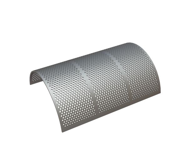 Screen plate, width 710, screen plate thickness t=8, perforation Ø10, ligament 5 
