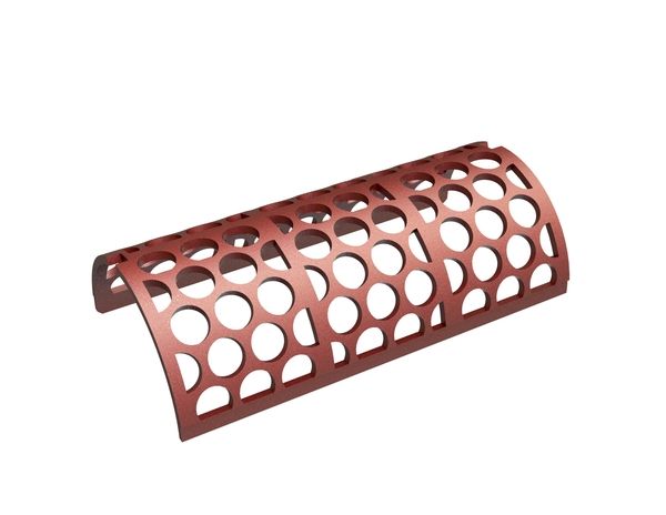 Screen plate width 744, screen plate thickness t=15, round perforation Ø30, ligament 10, Hardox for WEIMA America Inc. 