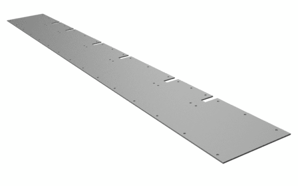 Seal between counter knife crossbeam and discharge for Vecoplan LLC (Retech) 