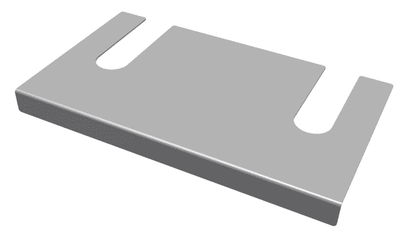 Shim plate t=2, galvanized, for screen alignment for Vecoplan Vecoplan VAZ