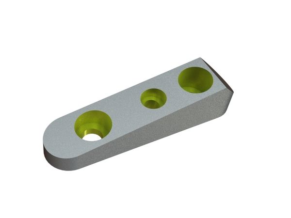 Short kneading bar for rotor disc 66x15x15 Eco Line for Herbold Meckesheim USA - Resource Recycling Systems Inc. 