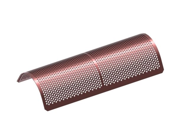 Siebblech 1590 breit, Siebblechstärke t=15 Lochung Ø20, Steg 8 