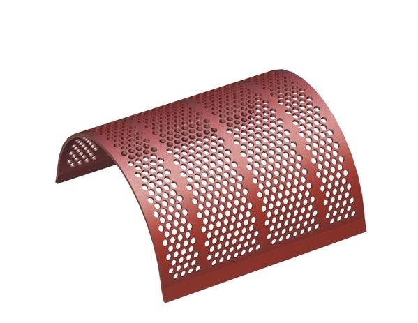 Siebblech 640 breit, Siebblechstärke t=10 runde Lochung Ø 18, Steg 7 für MeWa | Ehehalt | Andritz MeWa | THM Recycling 