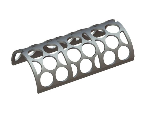 Siebblech 744 breit, Siebblechstärke t=15, Rundlochung Ø100, Steg 13 für Weima Maschinenbau GmbH 