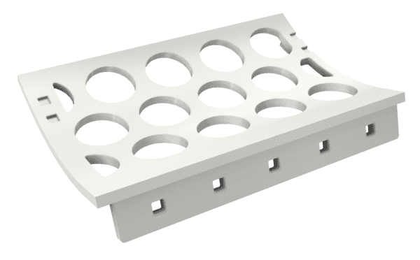 Siebblech Wartungstür links Lochung 80mm Hardox para Vecoplan 