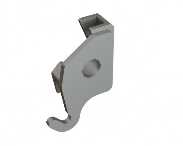 Siebhalterung mit Haken rechts 261x188x75 Lackiert für Lindner Recyclingtech Lindner Jupiter