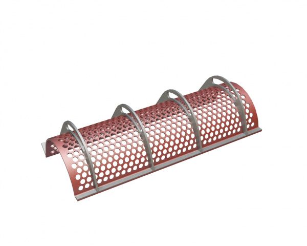 Siebkorb 1070 mm breit, Siebblechstärke t=8, Lochung Ø25 Steg 6.8, Hardox für Vecoplan Vecoplan VAZ 1100