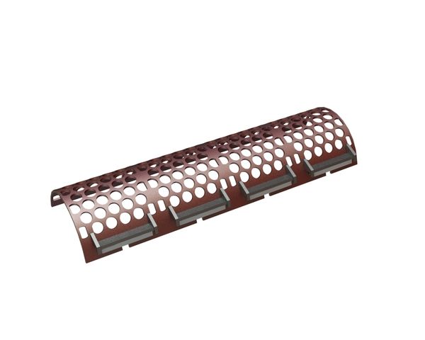 Siebkorb 2004 breit, Siebblechstärke t=15 Lochung Ø70, Steg 17, für Lindner Recyclingtech Lindner Micromat