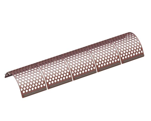 Siebkorb 2520 breit, Siebblechstärke t=12 5-tlg, Lochung Ø40, Steg 13, abnehmbar, Hardox für Vecoplan Vecoplan VAZ