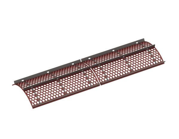Siebkorb 2x2-tlg. 2488 mm breit, Siebblechstärke t=10, Lochung Ø45 Steg 9.5/11, Hardox für Vecoplan Vecoplan V-EBS 2500