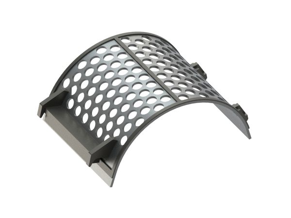 Siebkorb 497 mm breit, Siebblechstärke t=10, Lochung Ø40, Steg 12/13, Stahl 52-3, patentiert für Lindner Recyclingtech 