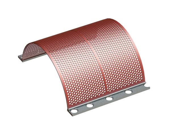 Siebkorb 601 breit, Siebblechstärke t=5 Lochung Ø12, Steg 5 für Getecha GmbH 