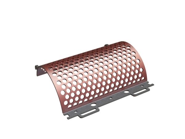 Siebkorb 690 mm breit, Siebblechstärke t=10, Lochung Ø30 Steg 10, Hardox 450 für Untha Untha QR 1400