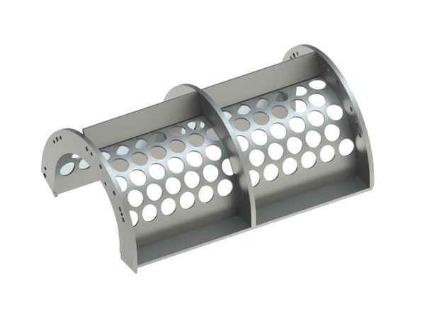 Siebkorb 796 breit, Siebblechstärke t=6 für Weima Maschinenbau GmbH 