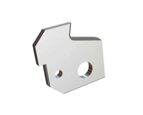 Soporte de cizalla 60x58x6, rosca M8, versión X para HSM 