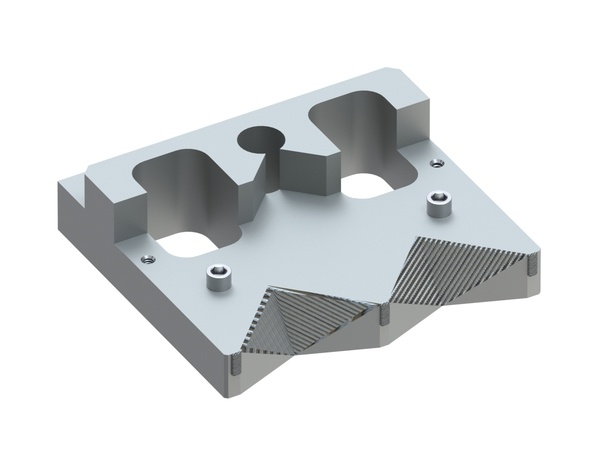 Soporte de contracuchilla exterior 345x322x96, reforzado, versión 117 para Lindner Recyclingtech Lindner Jupiter